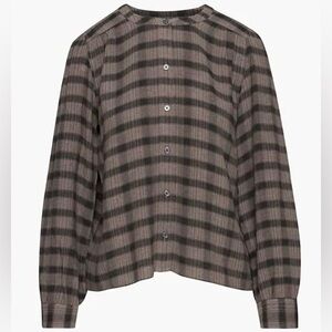 NWT Aritzia Little Moon XS Calla Plaid Button-Up Top